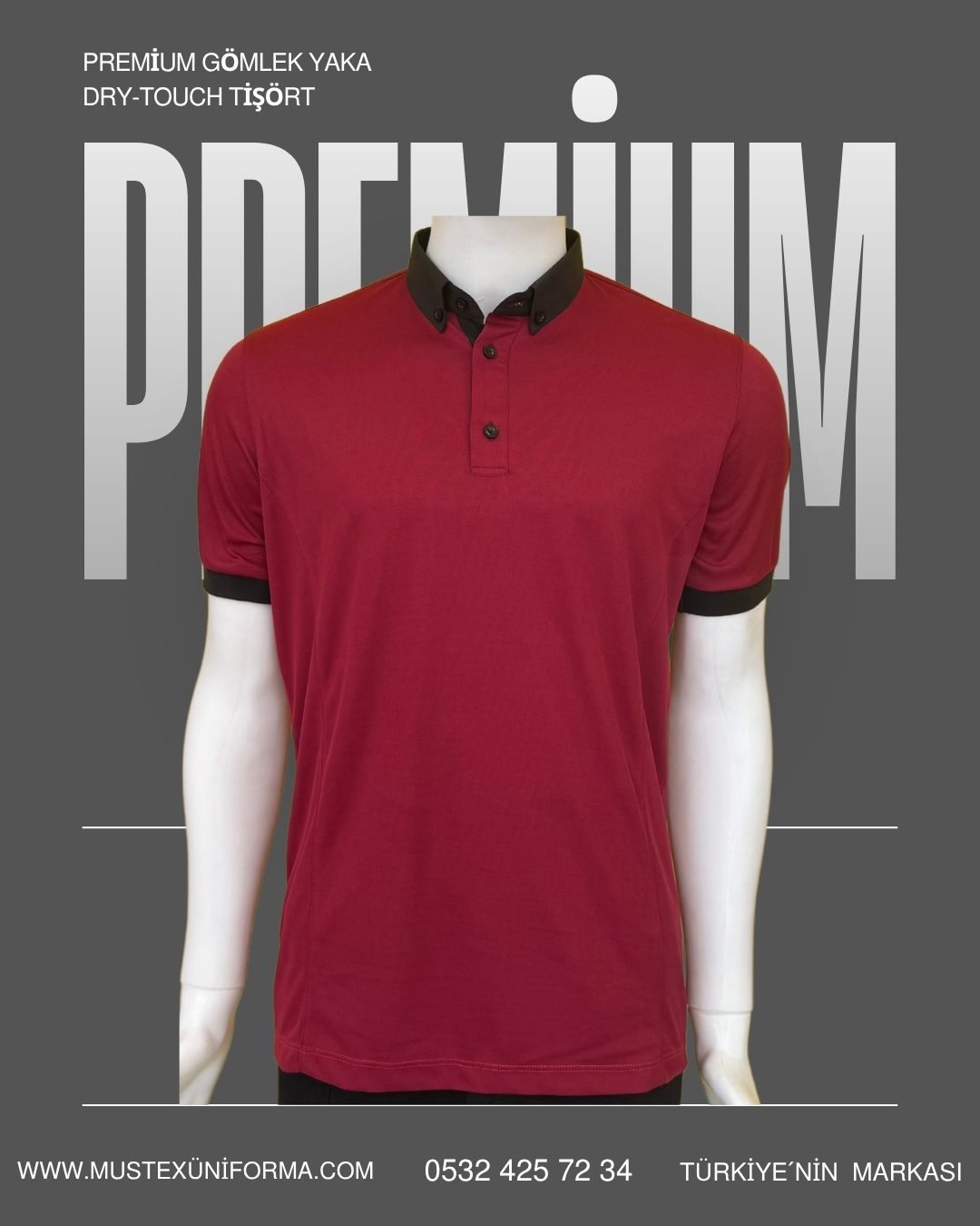  %100 Polyester Polo Tişört